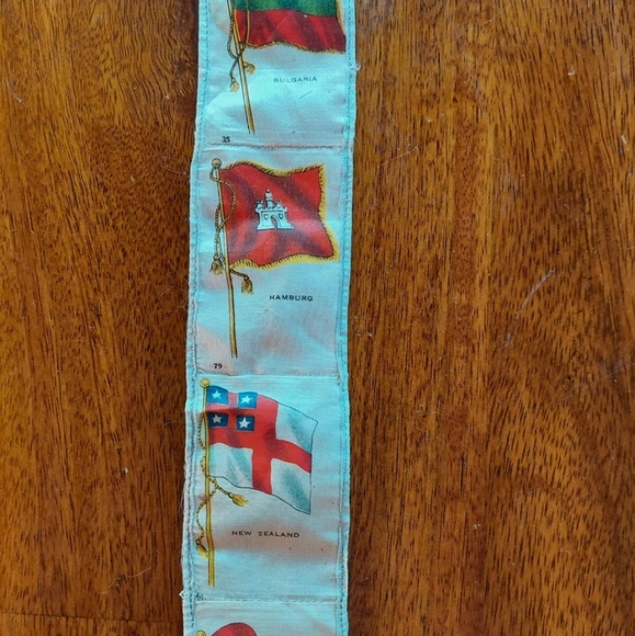 Cigarette Silks Tobacco Silks Vtg Flags Sewn Together Lot Of 15 tobacciana - Picture 2 of 8